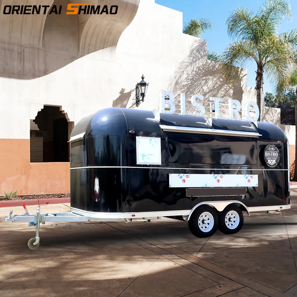 Orientalischer Shimao Black Airstream Foodtrailer