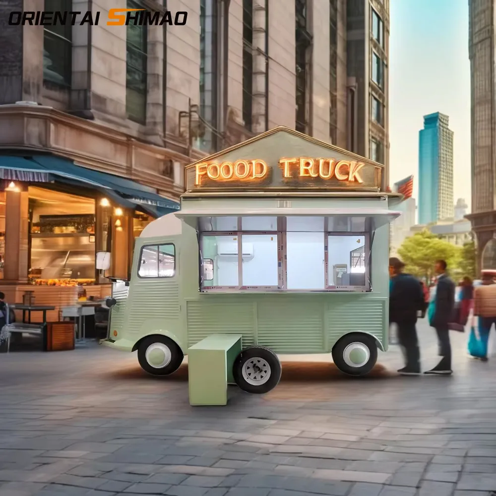 Frisches Debüt: Hellgrüner Pizza-Food-Truck führt neuen mobilen Catering-Trend an