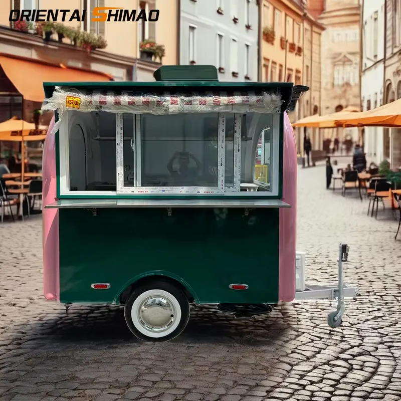 Bunter Streetfood-Wagen