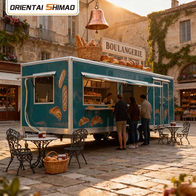 Quadratischer mobiler Küchenanhänger Quadratischer mobiler Küchenanhänger